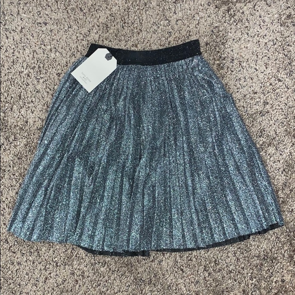 Zara Girls Gray Sparkly Skirt